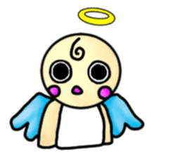 Mischievous angel sticker sticker #3524672
