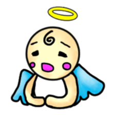 Mischievous angel sticker sticker #3524673