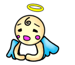 Mischievous angel sticker sticker #3524673