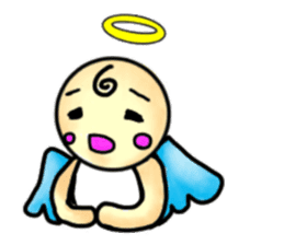Mischievous angel sticker sticker #3524673