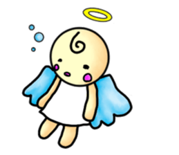 Mischievous angel sticker sticker #3524675