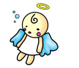 Mischievous angel sticker sticker #3524675