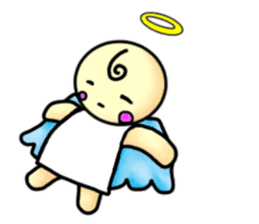 Mischievous angel sticker sticker #3524676