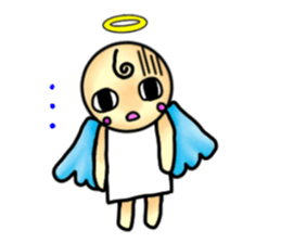 Mischievous angel sticker sticker #3524677