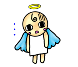 Mischievous angel sticker sticker #3524677