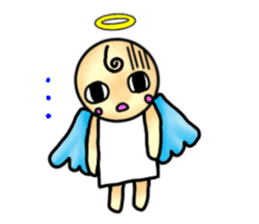 Mischievous angel sticker sticker #3524677