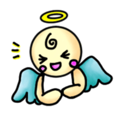 Mischievous angel sticker sticker #3524678