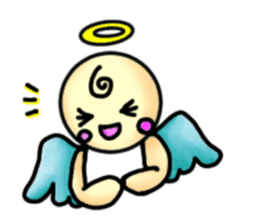 Mischievous angel sticker sticker #3524678