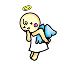 Mischievous angel sticker sticker #3524679