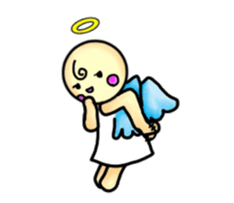 Mischievous angel sticker sticker #3524679
