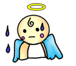 Mischievous angel sticker sticker #3524681