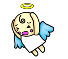 Mischievous angel sticker sticker #3524683