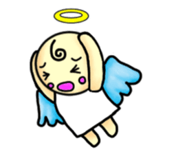 Mischievous angel sticker sticker #3524683