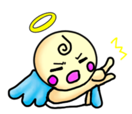 Mischievous angel sticker sticker #3524685