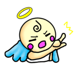 Mischievous angel sticker sticker #3524685