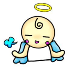 Mischievous angel sticker sticker #3524687