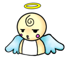 Mischievous angel sticker sticker #3524688