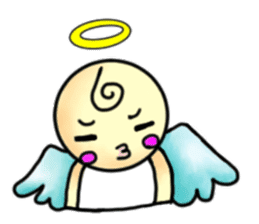 Mischievous angel sticker sticker #3524691