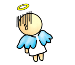 Mischievous angel sticker sticker #3524692