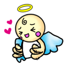 Mischievous angel sticker sticker #3524693