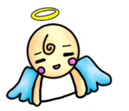 Mischievous angel sticker sticker #3524694