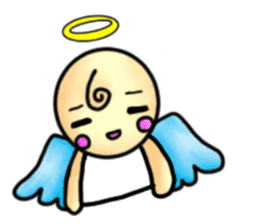 Mischievous angel sticker sticker #3524694