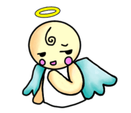 Mischievous angel sticker sticker #3524695