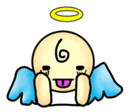 Mischievous angel sticker sticker #3524696