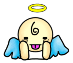 Mischievous angel sticker sticker #3524696