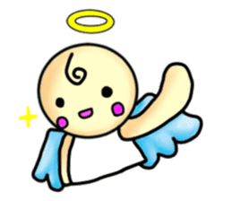 Mischievous angel sticker sticker #3524697