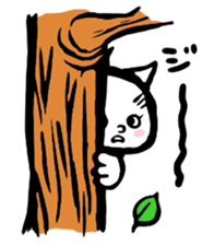 Bibimaru of a white cat sticker #3524830