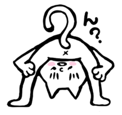 Bibimaru of a white cat sticker #3524836