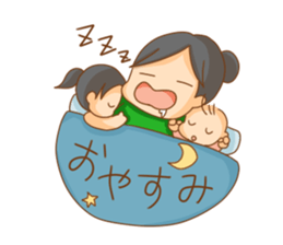 Megaton Family's 3 sister ver. sticker #3525217