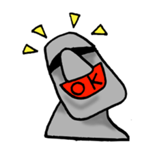 I Am Moai sticker #3526275