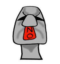 I Am Moai sticker #3526276