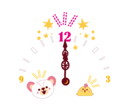 Pink ears bear sticker #3527179