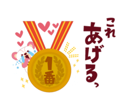 Pink ears bear sticker #3527211