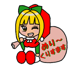 kiss me please girl sticker #3528057