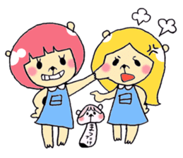 Nick and Ozawa friends stamp sticker #3528489