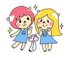 Nick and Ozawa friends stamp sticker #3528492