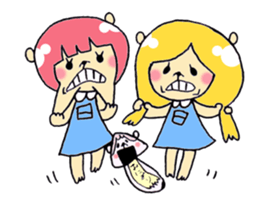 Nick and Ozawa friends stamp sticker #3528493