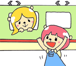 Nick and Ozawa friends stamp sticker #3528494