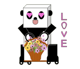 panda robot. sticker #3528503