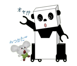 panda robot. sticker #3528512