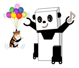 panda robot. sticker #3528514