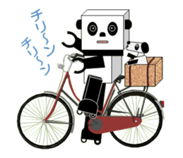 panda robot. sticker #3528522