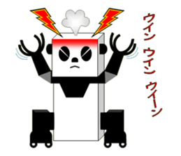 panda robot. sticker #3528525