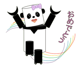 panda robot. sticker #3528530