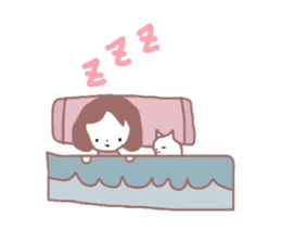 kitten&girl sticker #3529634