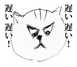 The Sticker of a persistent cat sticker #3529786